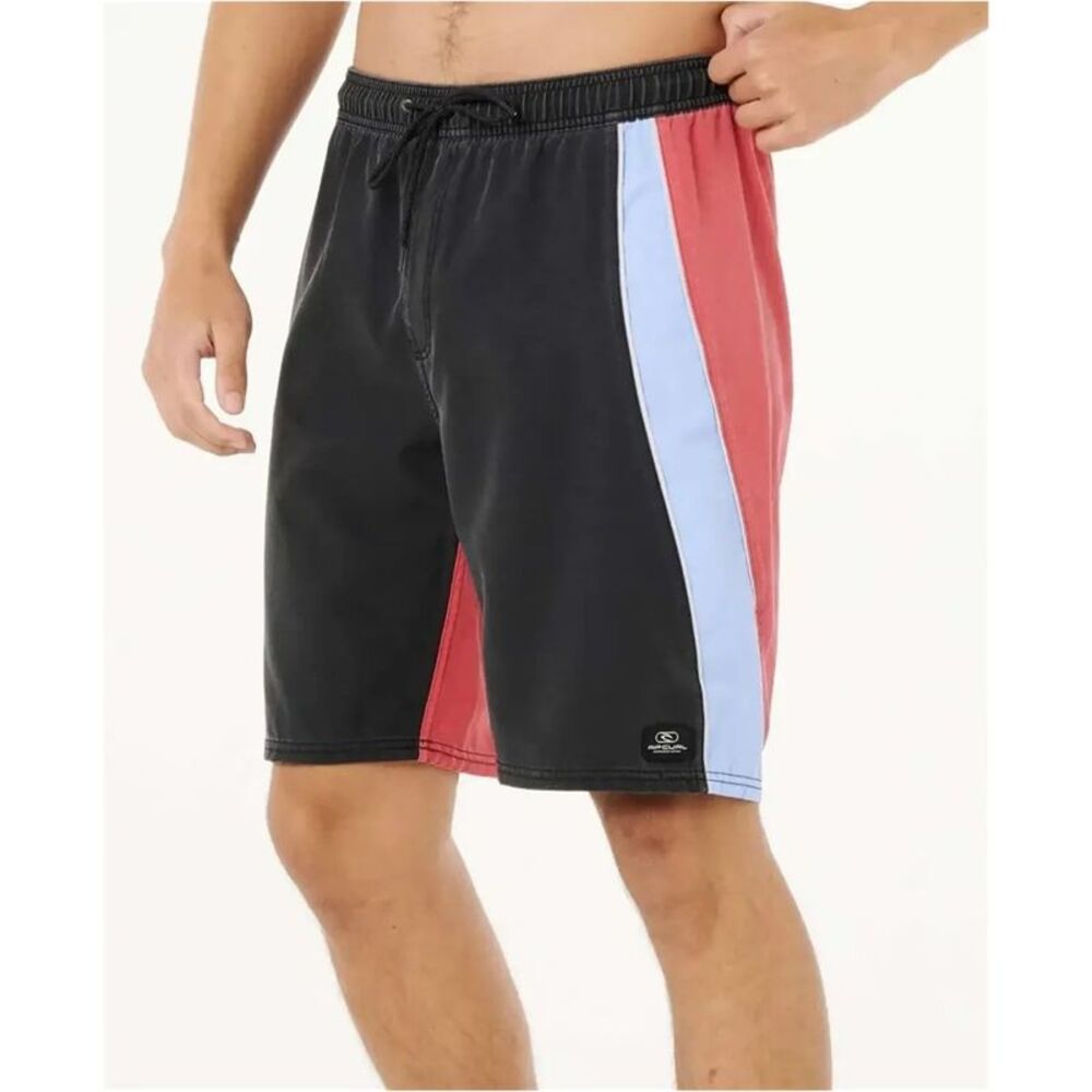 Rip Curl Mens Color Block Swim Bottom Board Shorts, NWT
